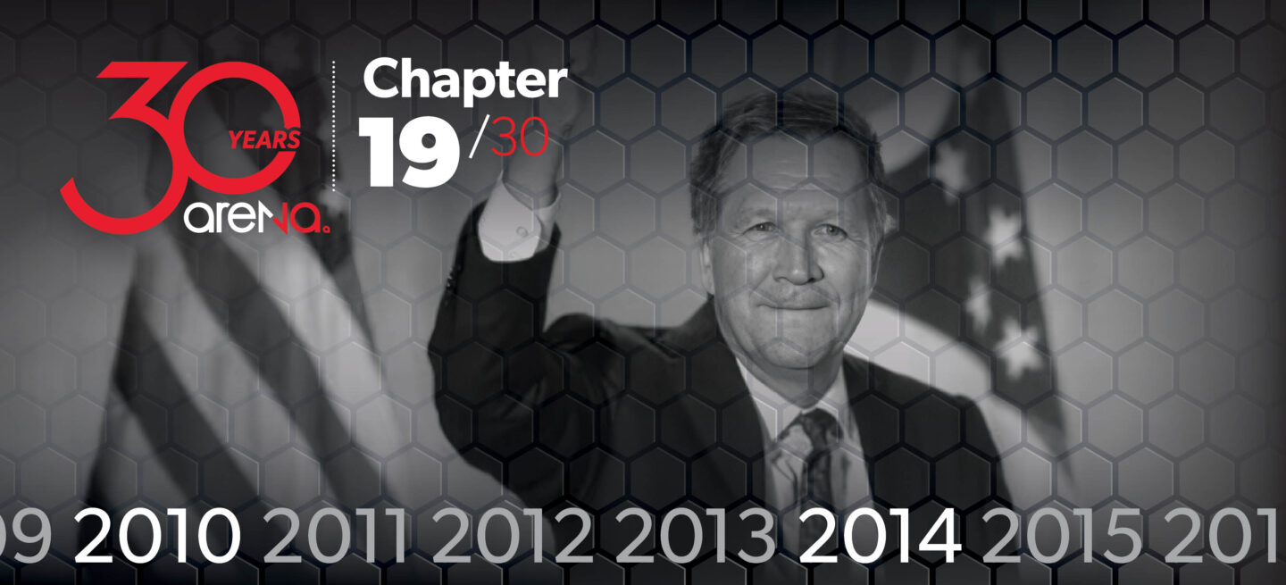 In 2010 and 2014, John Kasich turned to Arena, America's #1 direct voter contact firm, to help win the Ohio gubernatorial race