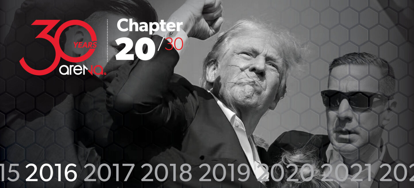 In 2016, 2020, and 2024, Arena was proud to support President Trump, through national and state party efforts, in his bid to Make America Great Again