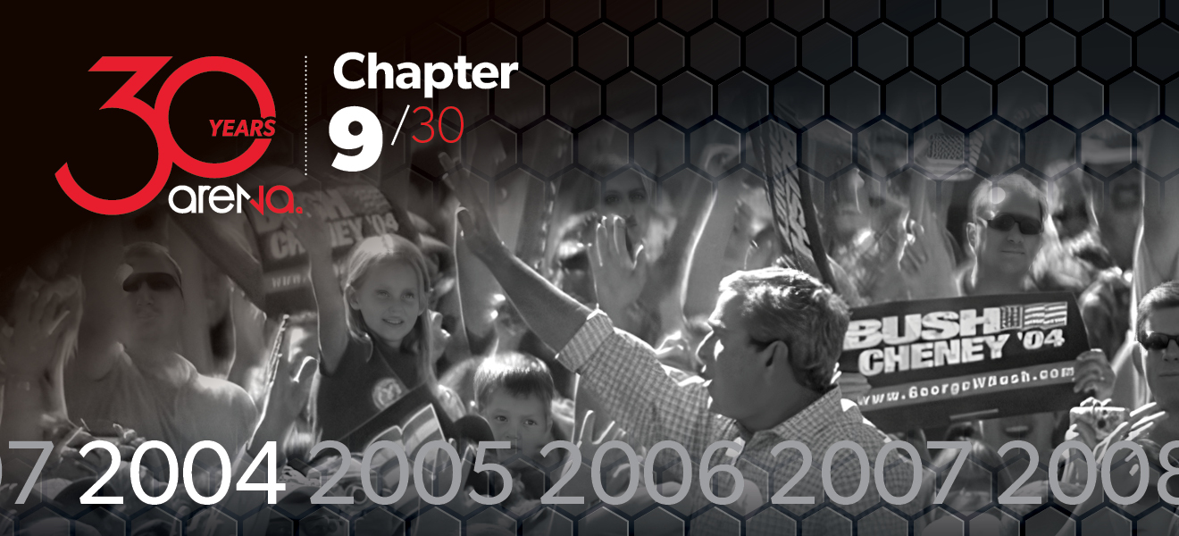 Republican advertising agency Arena played a significant role supporting President George Bush's reelection