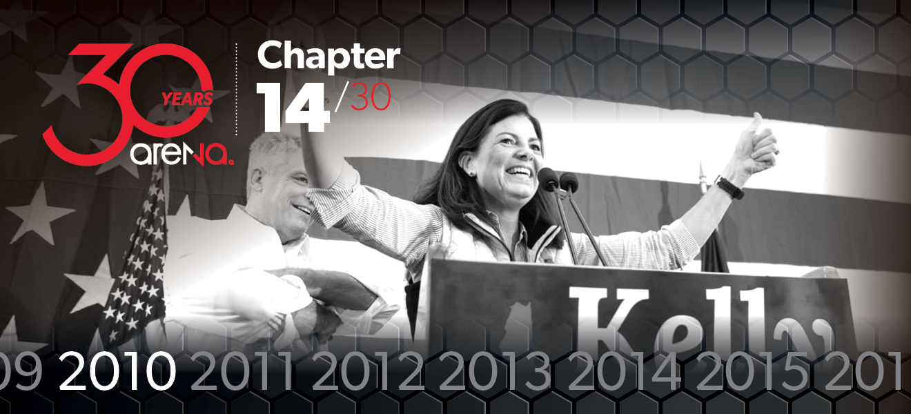 In 2010, Republican Advertising Agency Arena helped Kelly Ayotte become the first woman elected to the U.S. Senate from New Hampshire
